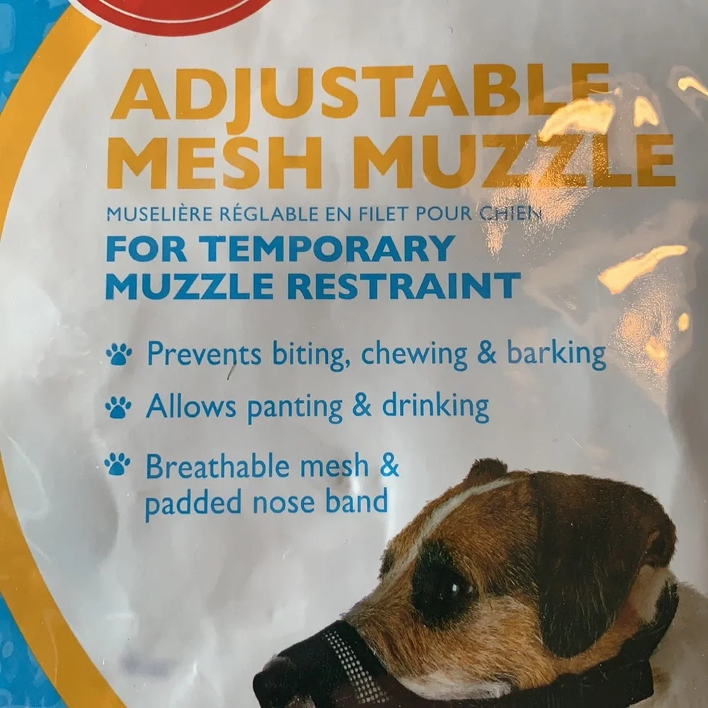 6/$20💰Great Choice Small adjustable Mesh Muzzle For Temp Muzzle Restraint NWT
